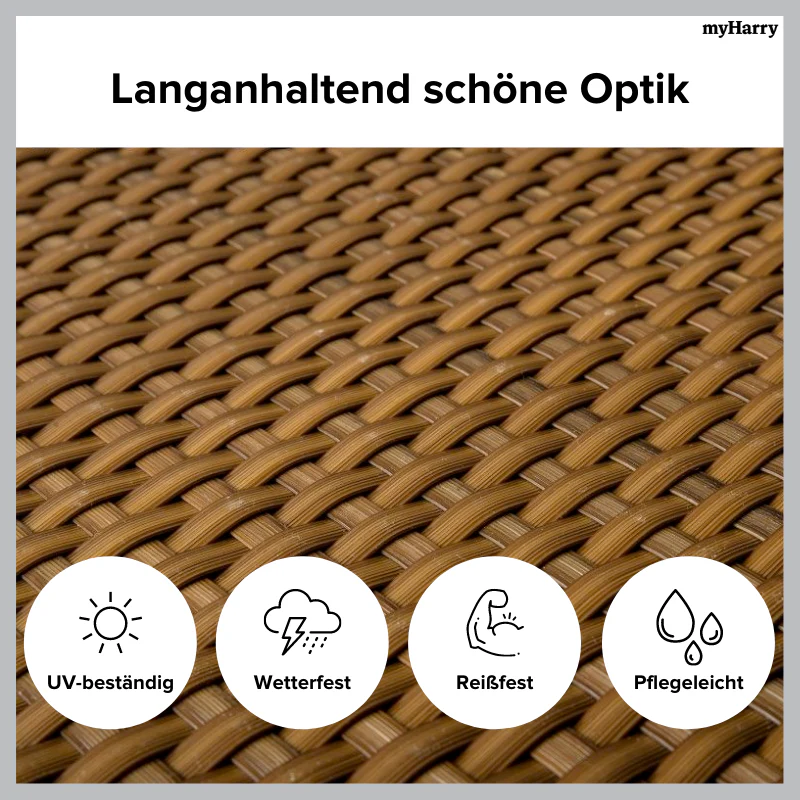 Rattan Sichtschutzstreifen Coffee RD13 255cm - Image 5