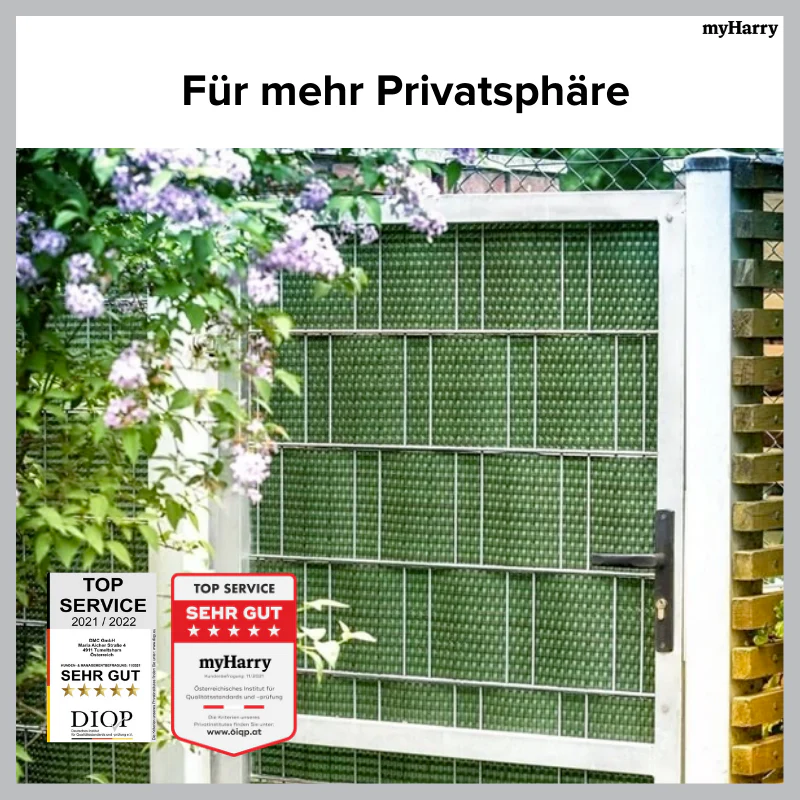 Rattan Sichtschutzstreifen Grün RD12 255cm - Image 4