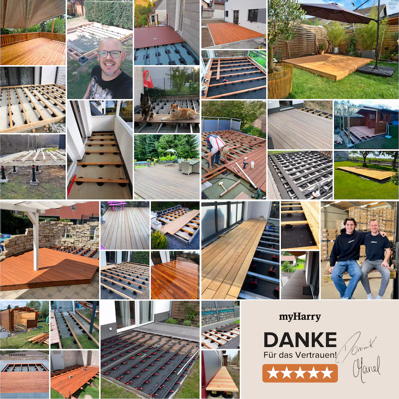 Balkenlager höhenverstellbar 25-40mm für Terrassendielen YEED - Image 6