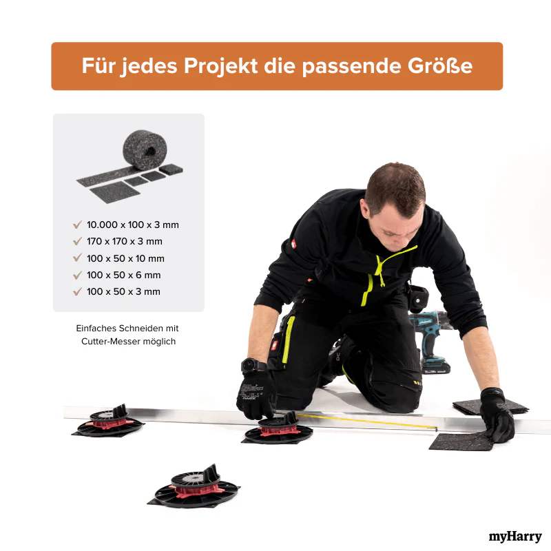 Terrassenpads aus Gummigranulat | Granulatpads 100x50x10mm - Image 5